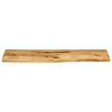 Table Top 100x40x2.5 cm Live Edge Solid Wood Rough Mango 370348