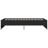 Bed Frame without Mattress Black 100x200 cm 845236