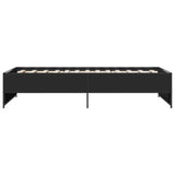 Bed Frame without Mattress Black 75x190 cm Small Single 845251
