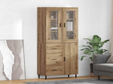 Highboard 2 pcs Artisan Oak 69.5 x 34 x 180 cm Engineered Wood 3415978