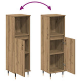 Bathroom Cabinet Artisan Oak 30x30x100 cm Engineered Wood 857206