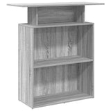 Reception Desk Grey Sonoma 100x40x104 cm Engineered Wood 859056