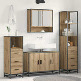 Bathroom Furniture Set 3 pcs Artisan Oak Engineered Wood 3402415