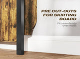 93 x 119cm Rustic-Look Radiator Cover - Brown/Black T3398P552648
