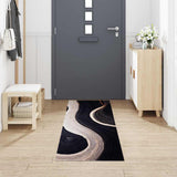 Kitchen Rug Black 300 x 60 cm Velvet 42013421
