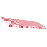 Replacement Fabric for Awning Red and White Stripe 5x3 m 367720