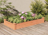 Garden Raised Bed with Liner Brown 120x60x25 cm Solid Wood Fir 364290