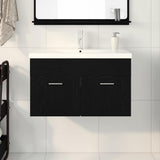 Bathroom Cabinet Black Oak 80 x 38.5 x 46 cm Engineered Wood 3333139
