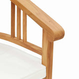 Chair with Cushion 2 pcs Brown 63 x 58 x 89 cm Solid Teak Wood 42008384