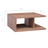 Coffee Table 70x70x30 cm Solid Teak Wood 287898