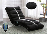 GOMYWAY Fabric Relaxation Chaise Lounge Chair, Full Body Support Fixed Recliner Sofa with Gentle W2678P389546