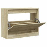 Shoe Cabinet Sonoma Oak 80x34x63 cm Engineered Wood 839961