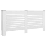 ZNTS Radiator Covers 2 pcs White 172x19x81.5 cm MDF 3051376