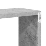 Wall Cube Shelf 4 pcs Concrete Grey 60x15x23 cm Engineered Wood 807146