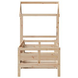 Day Bed with Roof without Mattress 80x200 cm Solid Wood 3282290