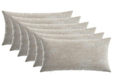 Cushion Cover 6 pcs HEERLEN Light Grey 50 x 80 cm 912002