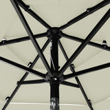 3-Tier Garden Parasol with Aluminium Pole Sand 2 m 313852