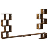 Wall-Mounted TV Shelf Smoked Oak 180 x 15 x 94 cm 8012296