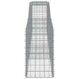 Arched Gabion Baskets 15 pcs 400x50x80/100 cm Galvanised Iron 3146992