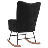 Rocking Chair Black 78 x 61 x 98 cm Velvet 42022452