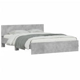 Bed Frame without Mattress Concrete Grey 150x200 cm King Size 3207479