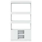 Highboard White 92x33x180 cm Engineered Wood 3309618