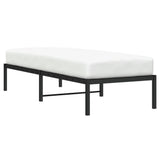 Metal Bed Frame without Mattress Black 80x200cm 373646