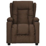 Recliner Chair Brown Fabric 339052