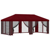 6 x 3 m Burgundy Polyester and Steel 190 3376029