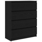 Sideboard Black Oak 80x35x99 cm Engineered Wood 3328481