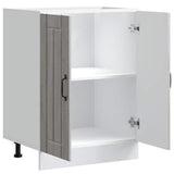Sink Base Cabinet "Lucca" Grey Sonoma Engineered Wood 853683