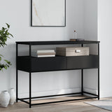 Console Table Black 100x40x75 cm Engineered Wood 834150