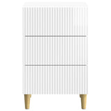 Bedside Cabinet with Drawer High Gloss White 43 x 41 x 66.5 cm 894559