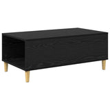 Coffee Table Black Oak 90 x 50 x 35 cm Engineered Wood 881194