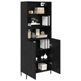 Highboard Black Oak 69.5 x 34 x 180 cm Engineered Wood 3416085