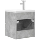 2 Piece Bathroom Furniture Set Concrete Grey Engineered Wood 3324913