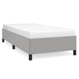 Bed Frame without Mattress Light Grey 100x203 cm Twin XL Fabric 347101