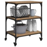 Kitchen Trolley Artisan Oak 60 x 41 x 76 cm Engineered Wood 883009