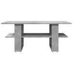 ZNTS Coffee Table Concrete Grey 102x55x42 cm Engineered Wood 823265