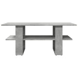 ZNTS Coffee Table Concrete Grey 102x55x42 cm Engineered Wood 823265