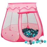 Children Play Tent with 250 Balls Pink 102x102x82 cm 3107725