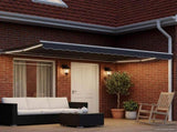 Manual Awning Frame with LEDs White and Anthracite 4 x 2 m 3420556