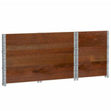 Pallet Collars 3 pcs Brown 100x50 cm Solid Wood Pine 3295373