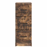 Drawer Cabinet Smoked Oak 33 x 34.5 x 87 cm Engineered Wood 895770