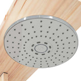 Outdoor Shower 214.5 cm Solid Pine Wood and Stainless Steel 886344