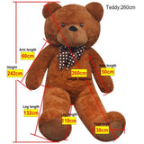 Teddy Bear Cuddly Toy Plush Brown 242 cm 80147