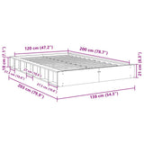 Bed Frame Oak Solid Oak wood Double Storage Bed Frame 3324122