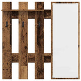 Wall-Mounted Coat Rack Wall-mounted Old Wood 100 x 10 x 100 cm 874513