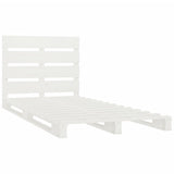 Bed Frame without Mattress White 90x190 cm Single Solid Wood Pine Single 3190496