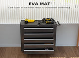 5-Drawer Tool Chest with Wheels, Steel Lockable Tool Storage Cabinet with Handle, 2 Keys for Garage, T3398P341418